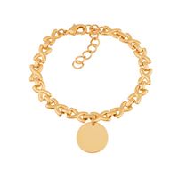 bransoletka z okrągłą blaszką (b22/wio/31/nau)