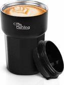 Kubek termiczny Otto Koning 350ml stalowy czarny do kawy i podróży