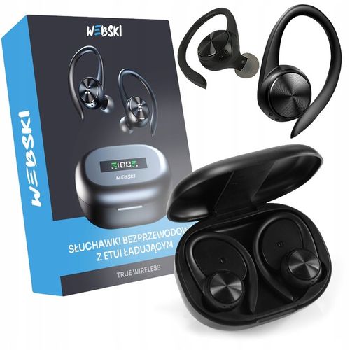 SŁUCHAWKI Bezprzewodowe POWERBOX + Sznurek na SZYJĘ na SIŁOWNIĘ ĆWICZENIA na Arena.pl