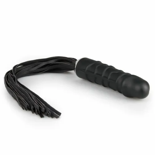 easytoys flogger z silikonowym uchwytem - model anatomiczny, czarny na Arena.pl