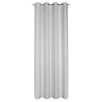 Elegancka zasłona na przelotkach ALETA z tkaniny szenilowej 135X250 srebrna