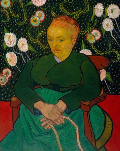 La Berceuse Woman Rocking a Cradle, Vincent van Gogh - plakat 59,4x84,1 cm zdjęcie 1