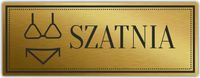 Tabliczka Złota Srebrna na drzwi SZATNIA