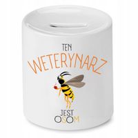 Skarbonka Dla Weterynarza Ten Weterynarz Jest Osom Z Nadrukiem Ze Zdjęciem