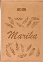 Stylowy kalendarz z imieniem książkowy A5 2026 grawerowany tygodniowy