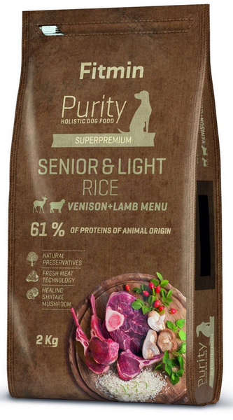 Fitmin Purity Rice Senior&Light Venison&Lamb 2kg zdjęcie 1