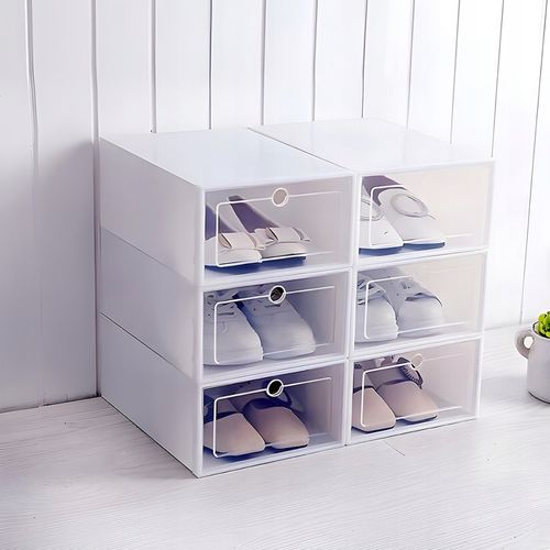 10 x PUDEŁKO POJEMNIK ORGANIZER NA BUTY Z KLAPĄ SZAFKA MODUŁOWA BIAŁA na Arena.pl