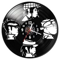 Zegar ścienny z płyty winylowej Gorillaz 1360.14