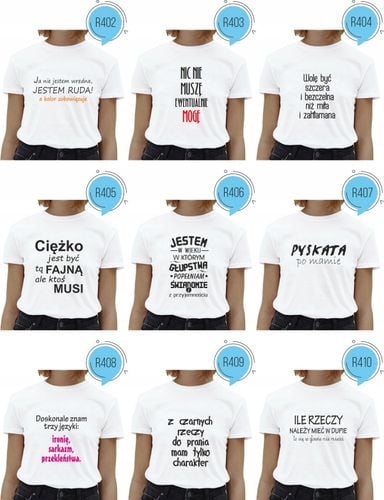 Koszulka z napisem CUTE BUT PSYCHO hit na Arena.pl