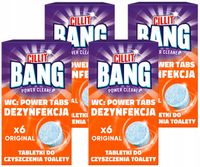 2 x CILIT BANG Dezynfekujące Tabletki do czyszczenia toalety WC Power 4x 6s