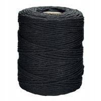 SZNUREK bawełniany czarny 2mm 250g 135m