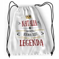 Plecak Dla Natalii Sportowy Szkolny Worek Torba Z Nadrukiem Ze Zdjęciem
