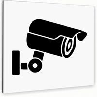 Tabliczka ALUMINIOWA MONITORING BIAŁA Tablica nierdzewna NADRUK UV