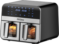 FRYTKOWNICA BEZTŁUSZCZOWA AIRFRYER 9L 2500W DWIE KOMORY 4,5L + LCD