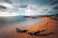 Fototapeta 3D Plaża Piasek Morze do Salonu 270x180