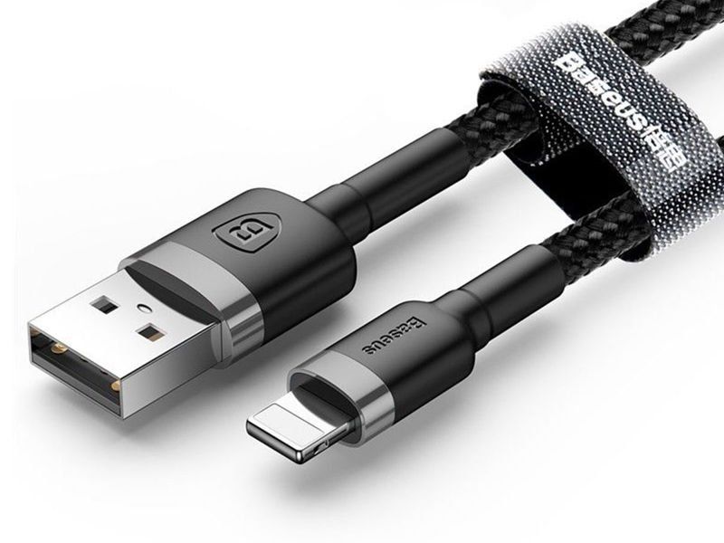 Baseus Kabel USB Lightning iPhone 2.4A 1m Czarny zdjęcie 1