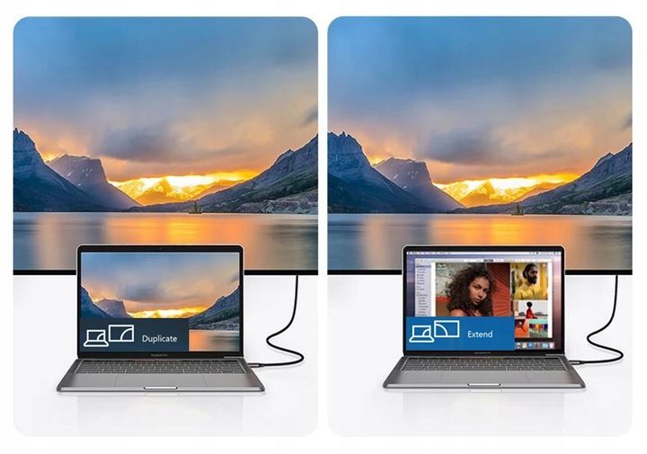 Kabel Adapter USB-C TYP C 3.1 do HDMI MHL 4K 2M zdjęcie 5