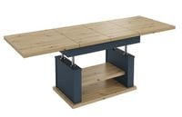 Ława Rozkładana Podnoszona Ławostół Stół L06 Dąb Artisan Grafit 120/200x70