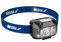 DEDRA LATARKA CZOŁOWA AKUMULATOROWA 1800MAH 650LM CZUJNIK RUCHU NA GŁOWĘ