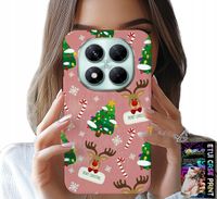 ETUI DO XIAOMI NOTE 14 PRO+ 5G - ŚWIĄTECZNE RENIFERY CHOINKI LASKA WZORY