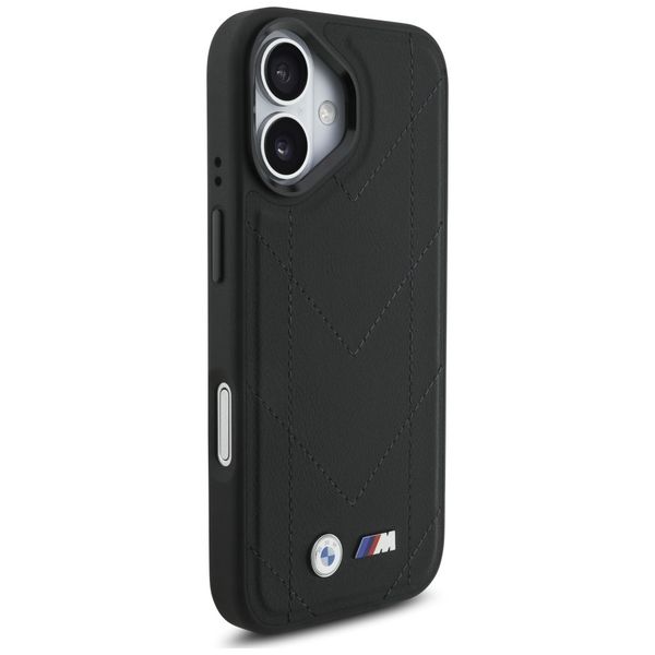 Etui BMW M Quilted Logo MagSafe do iPhone 17 czarny zdjęcie 4
