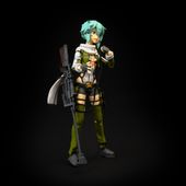 Figurka akcji Sinon | Żywica | 22 cm | Sword Art Online Anime