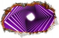 Naklejka samoprzylepna dziura efekt 3D nowoczesne