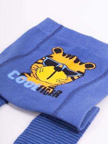 Rajstopy chłopięce bawełniane we wzory 3PAK 68-74 YOCLUB na Arena.pl