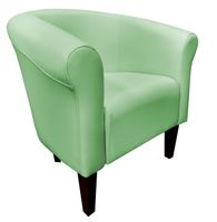 Fotel Milo D7 seledynowy nogi 20 venge