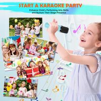 Maszyna do Karaoke dla Dzieci z Mikrofonem Bezprzewodowym| Bluetooth | LED