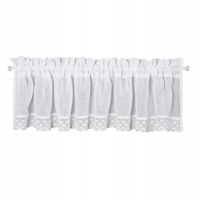Firana gotowa zazdrostka LISA 150x30 Eurofirany biała