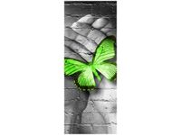 OBRAZ GREEN BUTTERFLY MOTYL DŁOŃ CEGŁA