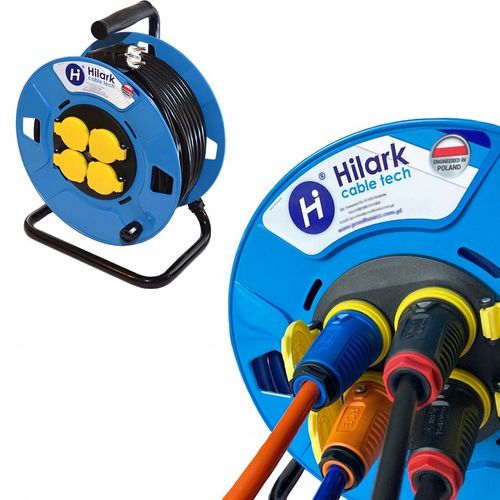 Przedłużacz na bębnie, H05VV-F OWY 3x2,5mm2 50m na Arena.pl