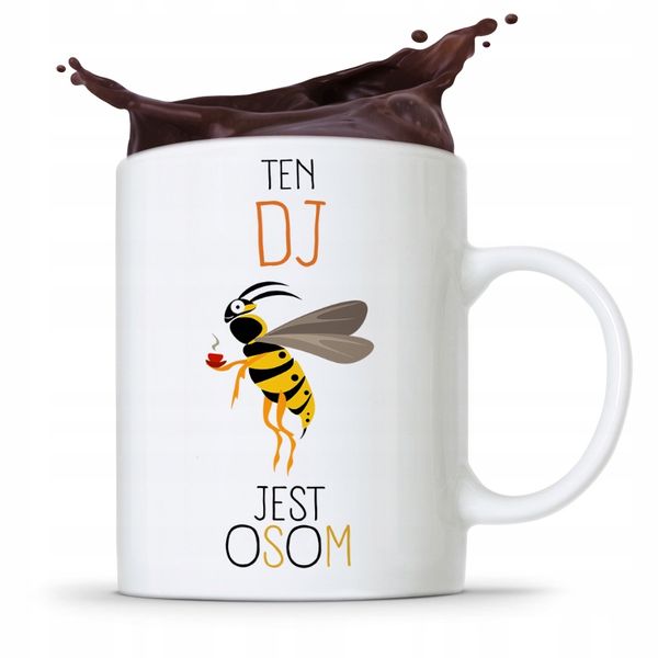Dla Dja Muzyka Kubek Ten Dj Jest Osom Prezent Z Nadrukiem Ze Zdjęciem zdjęcie 1