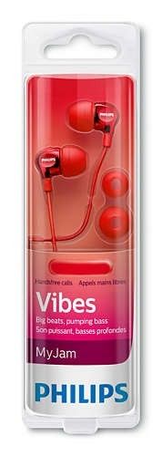 Philips SHE3705 czerwone mikrofon na Arena.pl