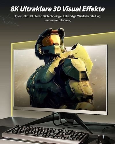 KABEL DISPLAYPORT - HDMI 2.1 PRZEWÓD ADAPTER DISPLAY DP 8K 4K 120HZ HDR 2M na Arena.pl