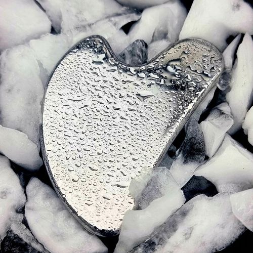 GUA SHA MASAŻER DO TWARZY PŁYTKA DO MASAŻU METAL STAL CHIRURGICZNA na Arena.pl