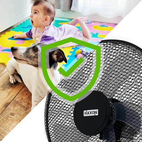 Wentylator podłogowy HAXON DAX wiatrak stojący 5 łopatek timer + pilot na Arena.pl