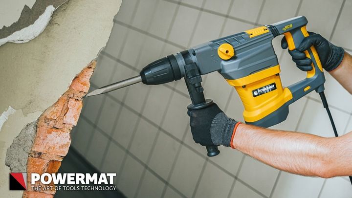 MŁOT UDAROWY OBROTOWY SDS MAX 2800W 18J WALIZKA ZESTAW REGULACJA OBROTÓW zdjęcie 11