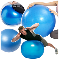 piłka fitness gimnastyczna do ćwiczeń rehabilitacji treningu 75cm pompka
