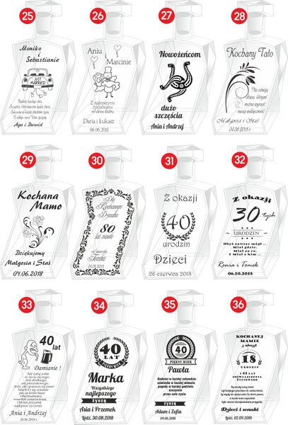 Karafka Podziękowanie dla Taty Brata Świadkowi zdjęcie 6