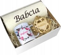 PREZENT DZIEŃ BABCI RĘCZNIK KUBEK SUPER BABCIA