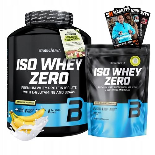 BIOTECH ISO WHEY ZERO 2270g + ISO WHEY ZERO 500g IZOLAT BIAŁKO SERWATKA na Arena.pl