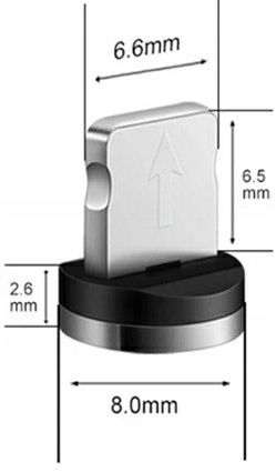 Wtyk końcówka przewodu magnetycznego IOS Iphone zdjęcie 7