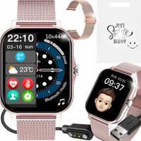 SMARTWATCH ZEGAREK POLSKIE MENU ROZMOWY SPORT SMART WATCH YOUNG DAMSKI