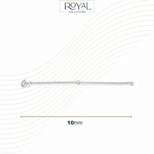 Przedłużka do łańcuszka bransoletki SREBRNA 10cm SREBRO pr 925 UNIWERSALNA na Arena.pl