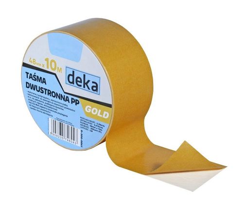TAŚMA DWUSTRONNA PP GOLD 48MM*10M na Arena.pl