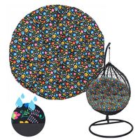 XXL miękka PODUSZKA na huśtawkę BOCIANIE GNIAZDO okrągła PODUCHA KOKON folk