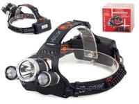 MOCNA LATARKA CZOŁOWA LED CREE XM-L T6 2 X XPE PREMIUM