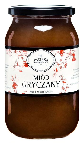 Miód Gryczany 900ml 1200g zdjęcie 1
